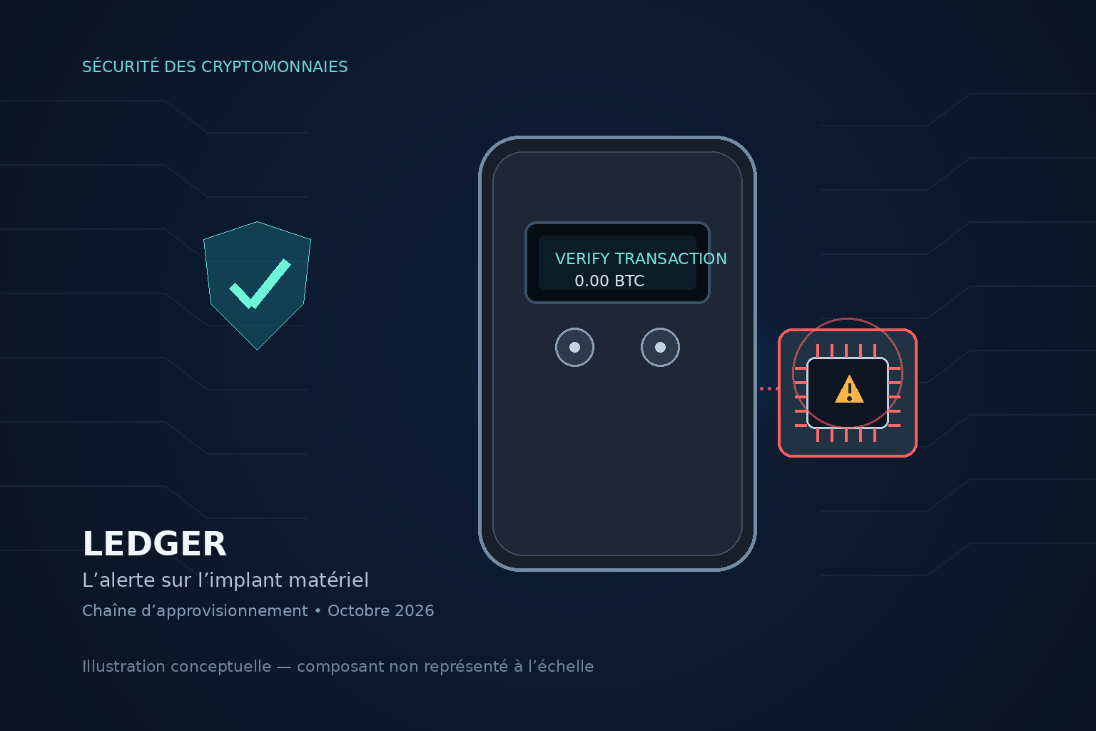Ledger implant materiel